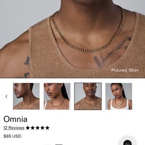 Vitaly Omnia 55cm long, 6 mm wide cuban-link chain